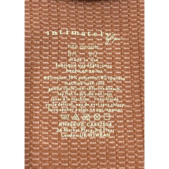 M171 INTIMATELY Free People Women's Crop Tank Top Brown Small - Picture 4 of 4